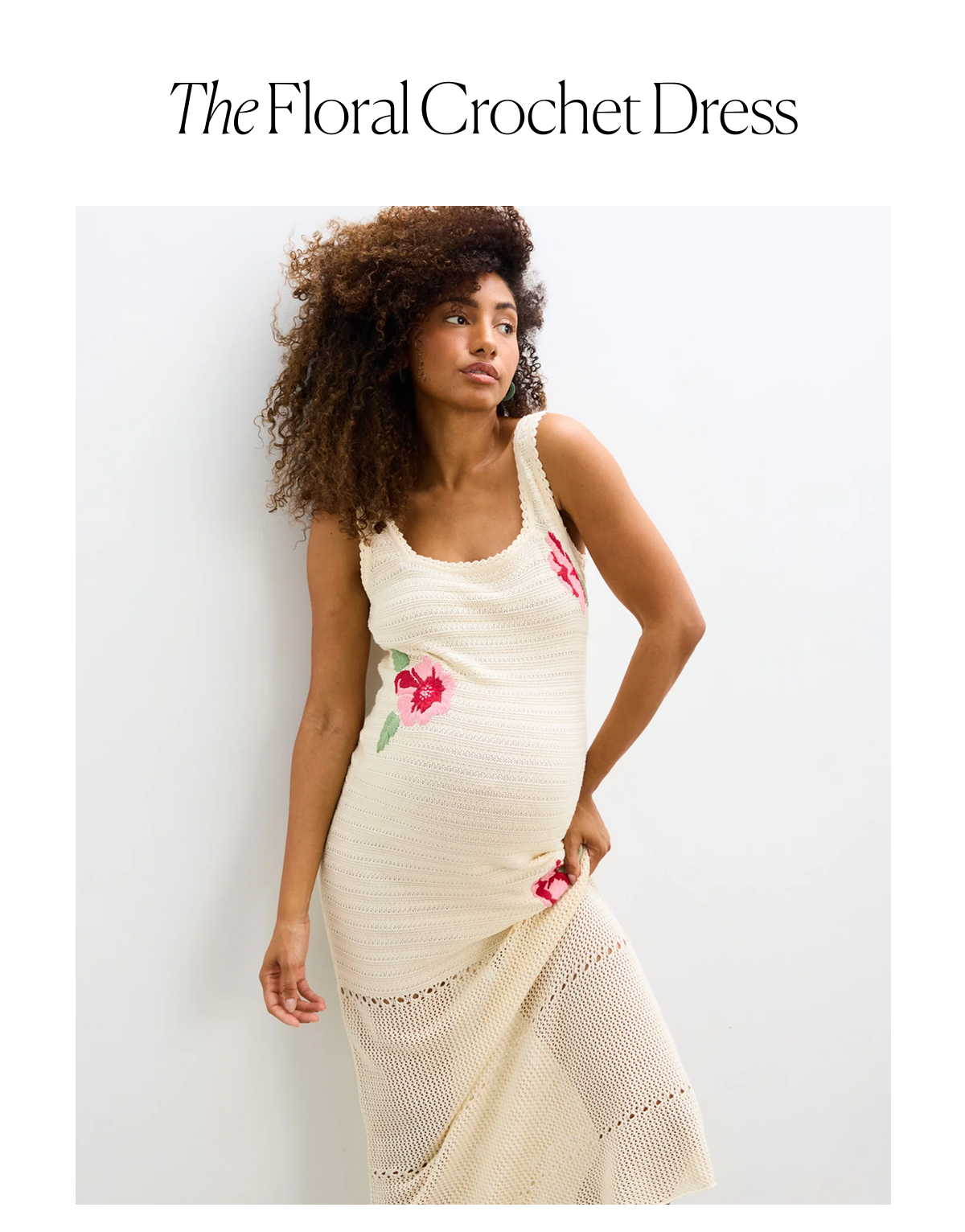 The Floral Crochet Dress