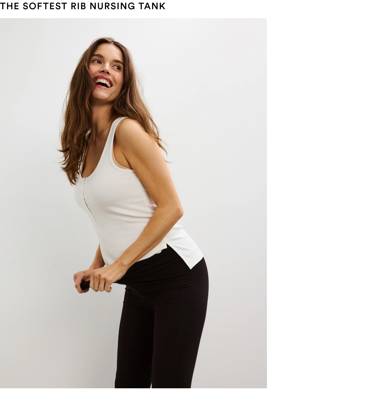 The Softest Rib Nursing Tank