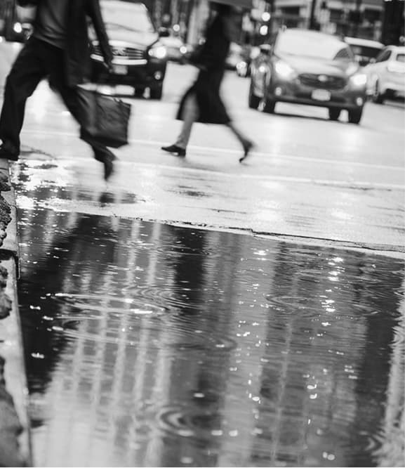 Alberni Tote in Rain