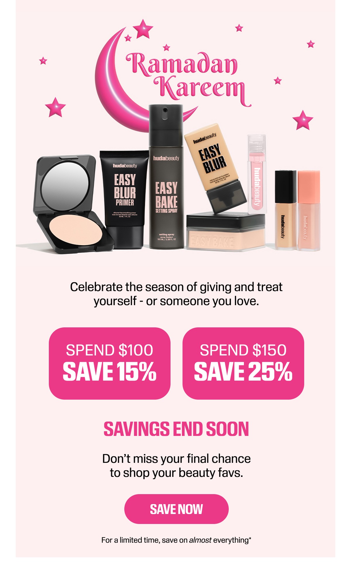 Ramadan Kareem. Celebrate the season of giving and treat yourself - or someone you love. 