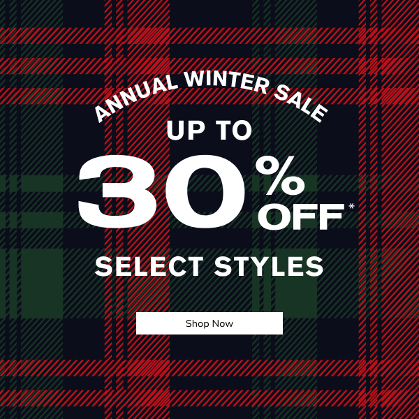 ANNUAL WINTER SALE [Shop Now]