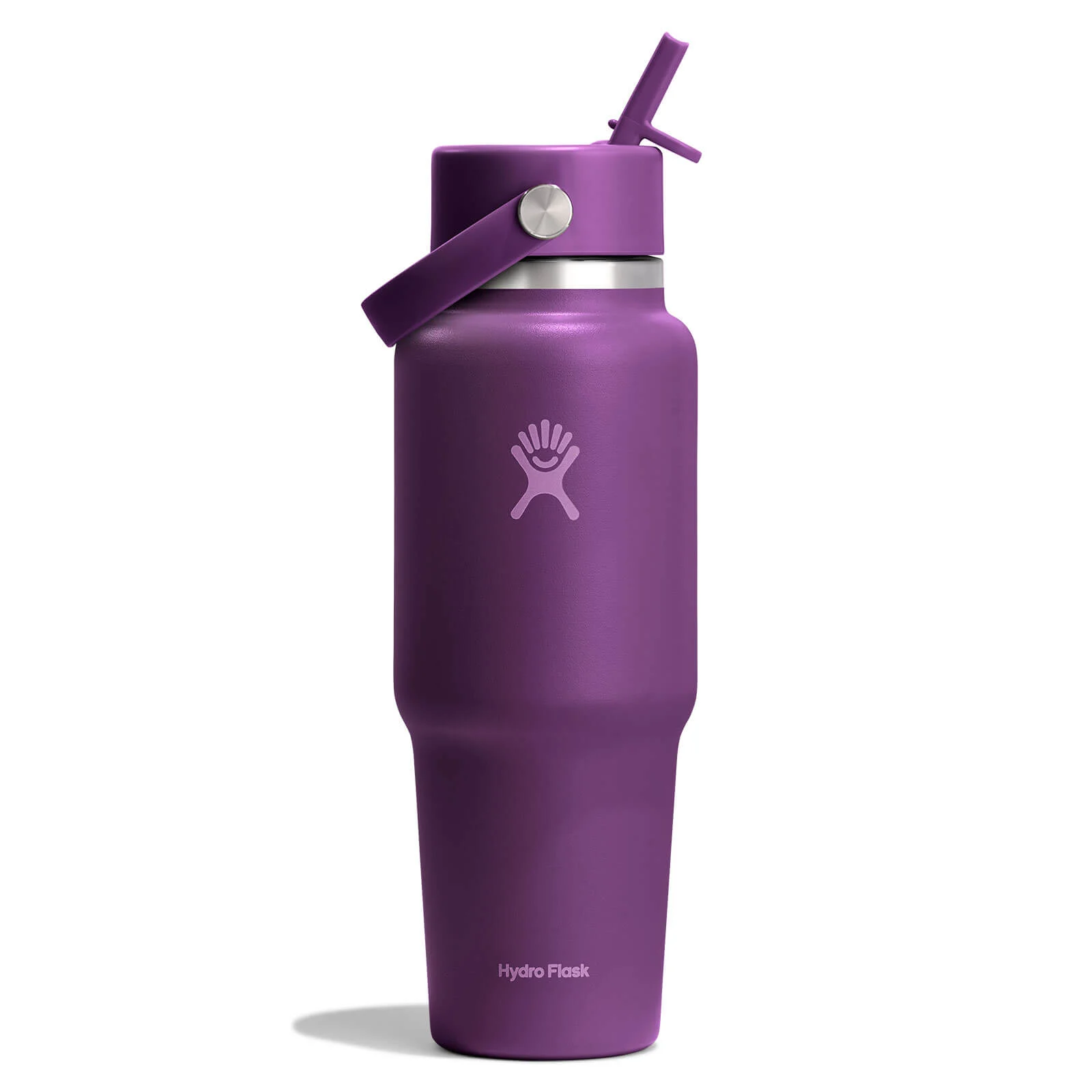 Image of 32 oz Wide Mouth Travel Bottle with Flex Straw Cap
