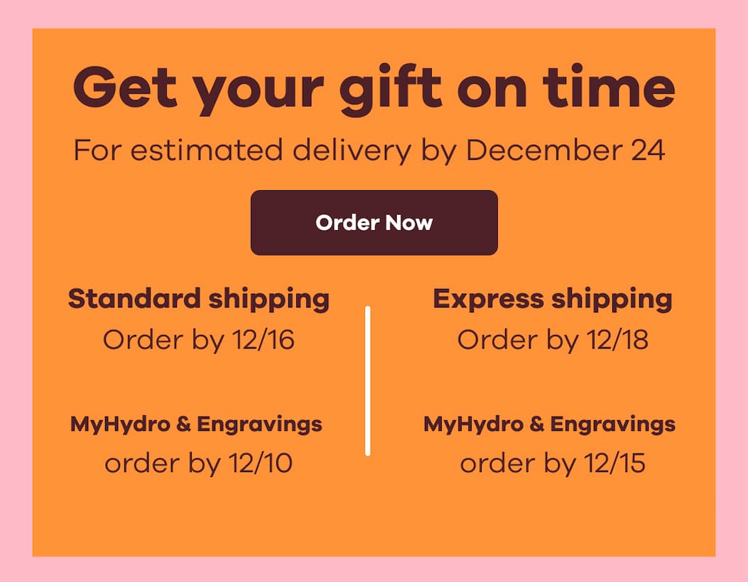 Get your gift on time. For estimated delivery by December 24. | Order Now