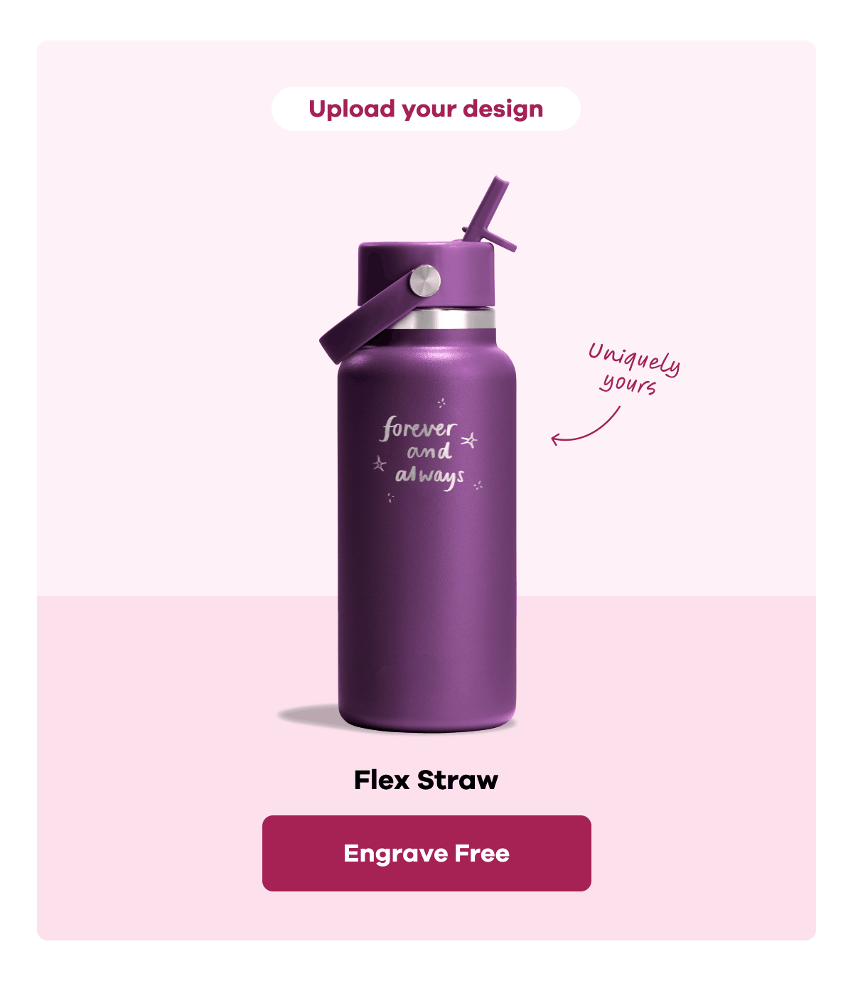 Upload your design. Engrave custom text. Choose a graphic. | Engrave Free