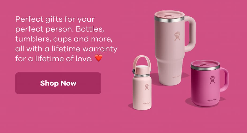 Perfect gifts for your perfect person. Bottles, tumblers, cups and more, all with a lifetime warranty for a lifetime of love. ❤️ | Shop Now