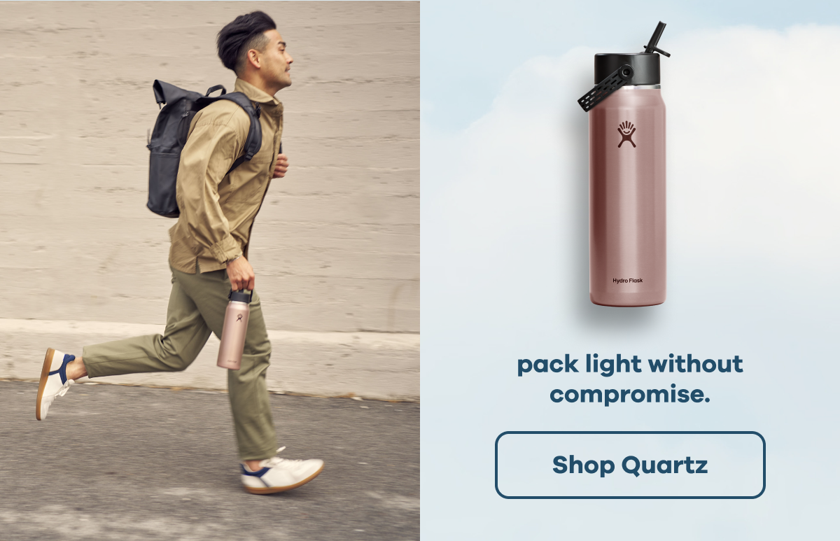 pack light without compromise | Shop Quartz