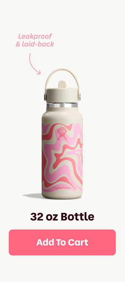 Leakproof & laid-back. 32 oz Bottle | Add To Cart