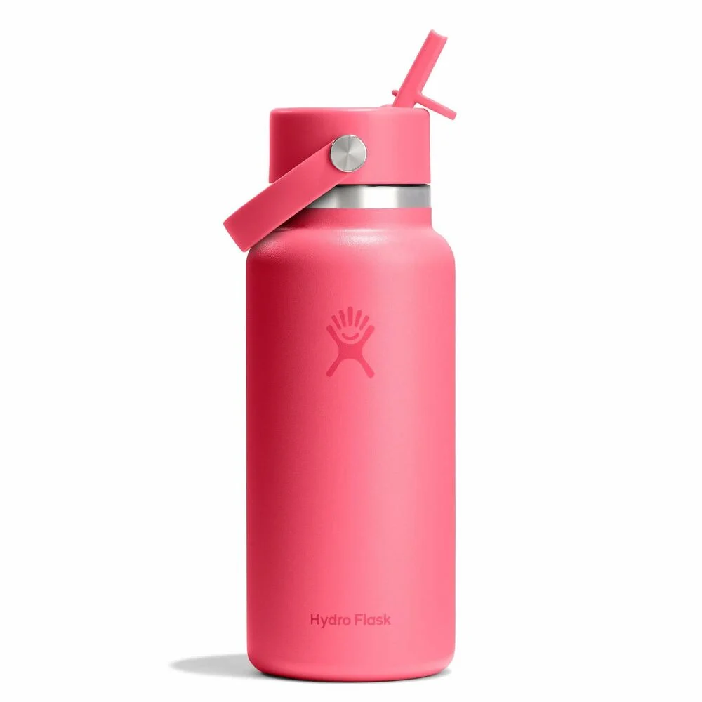 Image of 32 oz Wide Mouth with Flex Straw Cap - Popstar Pink