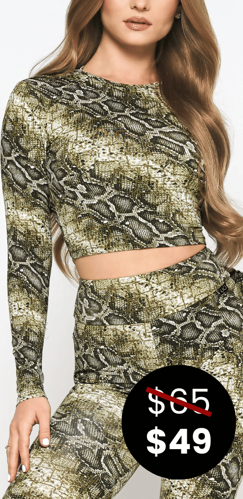 ABUNDANCE LONG SLEEVE CROP TOP