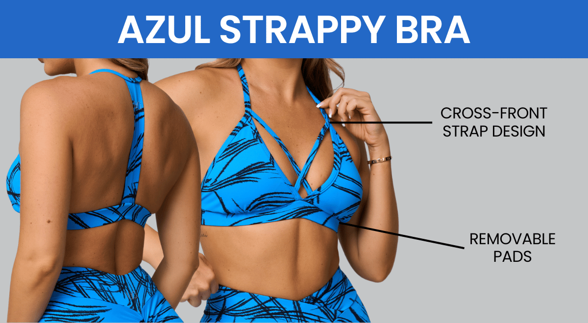 Azul Strappy Bra