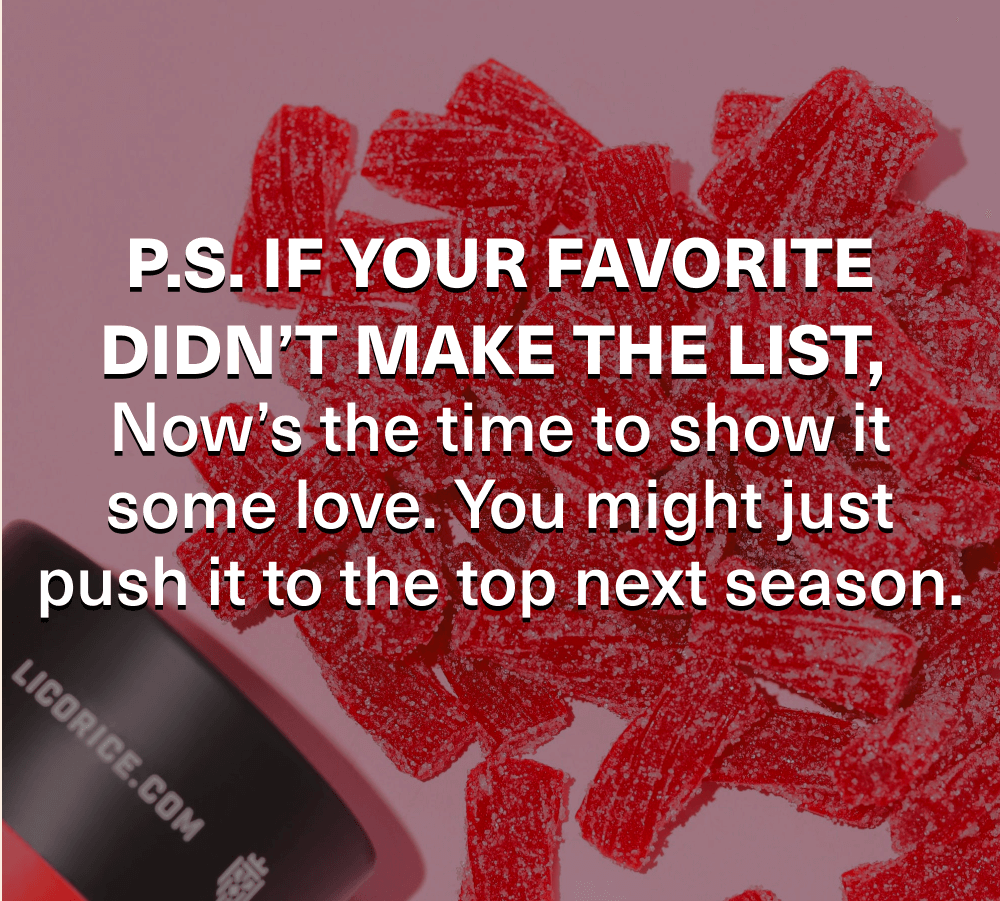 P.S If your favorite didn't make the list