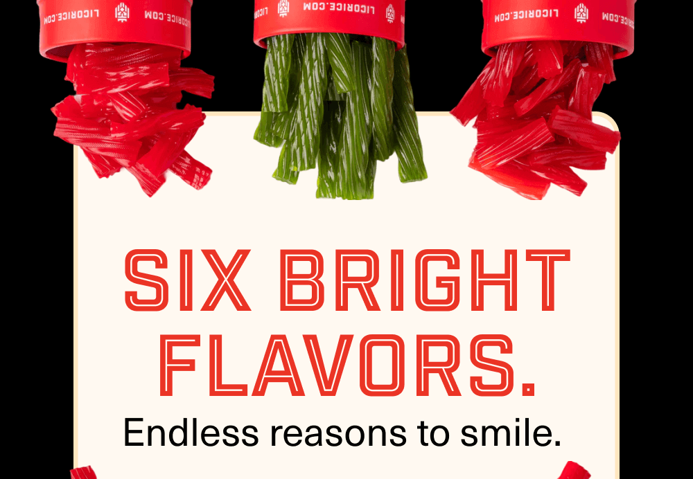 Six bright flavors