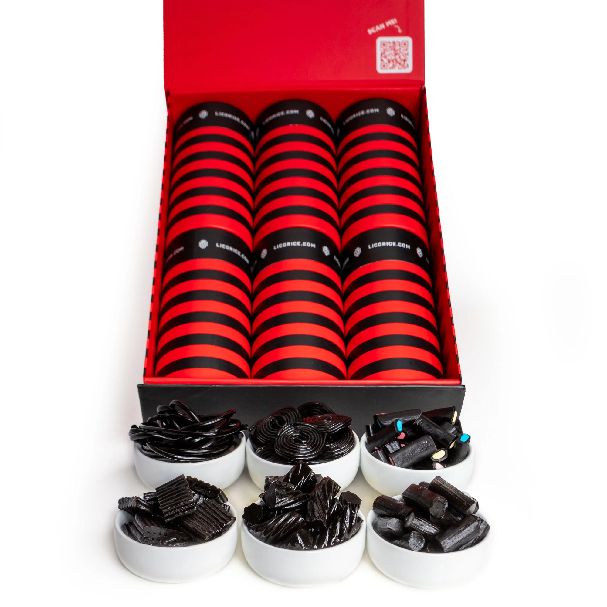 Image of 6 Tube Black Licorice Lover Gift Box