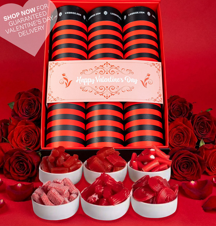 Shop Valentine Red Licorice Lover 6 Gift Box