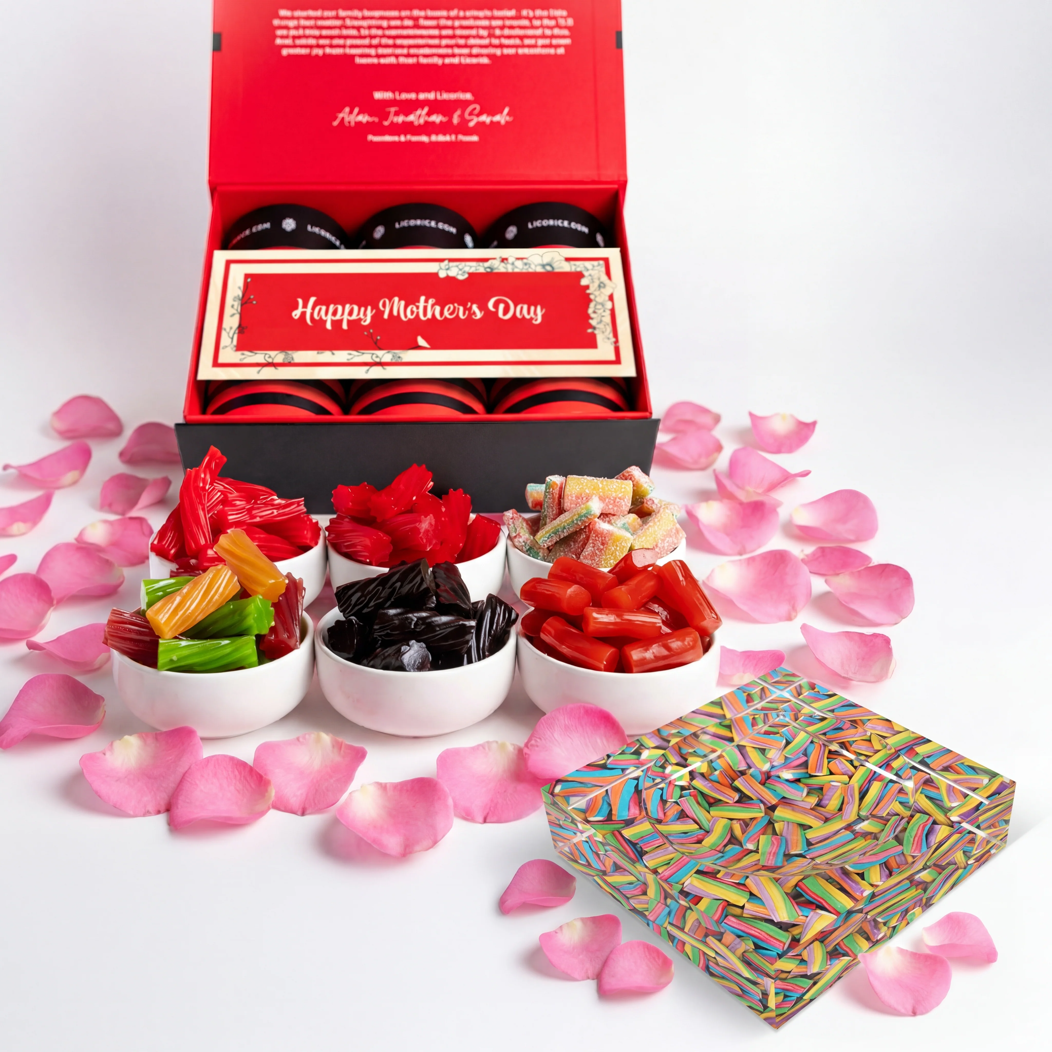 Image of Mother's Day Assorted Sampler Gift Box + SweetArt™ Candy Dish