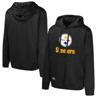  Black  Streak Fleece Pullover Hoodie