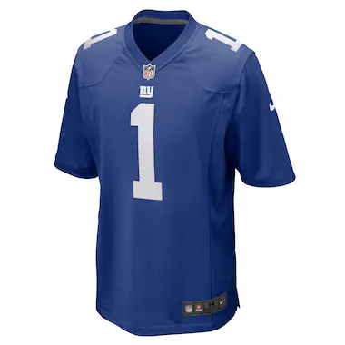  Nike Malik Nabers Royal   Player Game Jer...