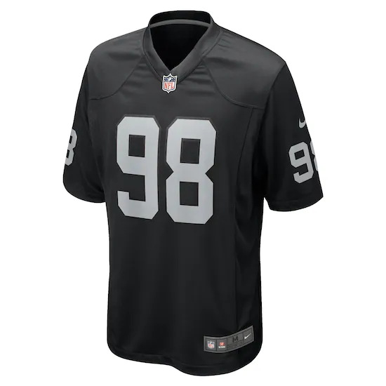  Nike Maxx Crosby Black  Game Jersey