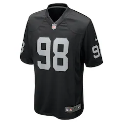  Nike Maxx Crosby Black  Game Jersey