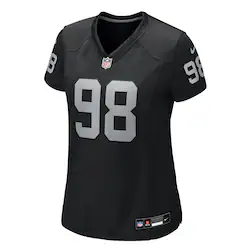  Nike Maxx Crosby Black  Jersey