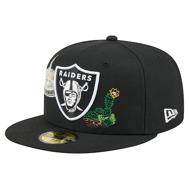  New Era Black  State Stitch 59FIFTY Fitte...