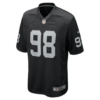  Nike Maxx Crosby Black  Game Jersey