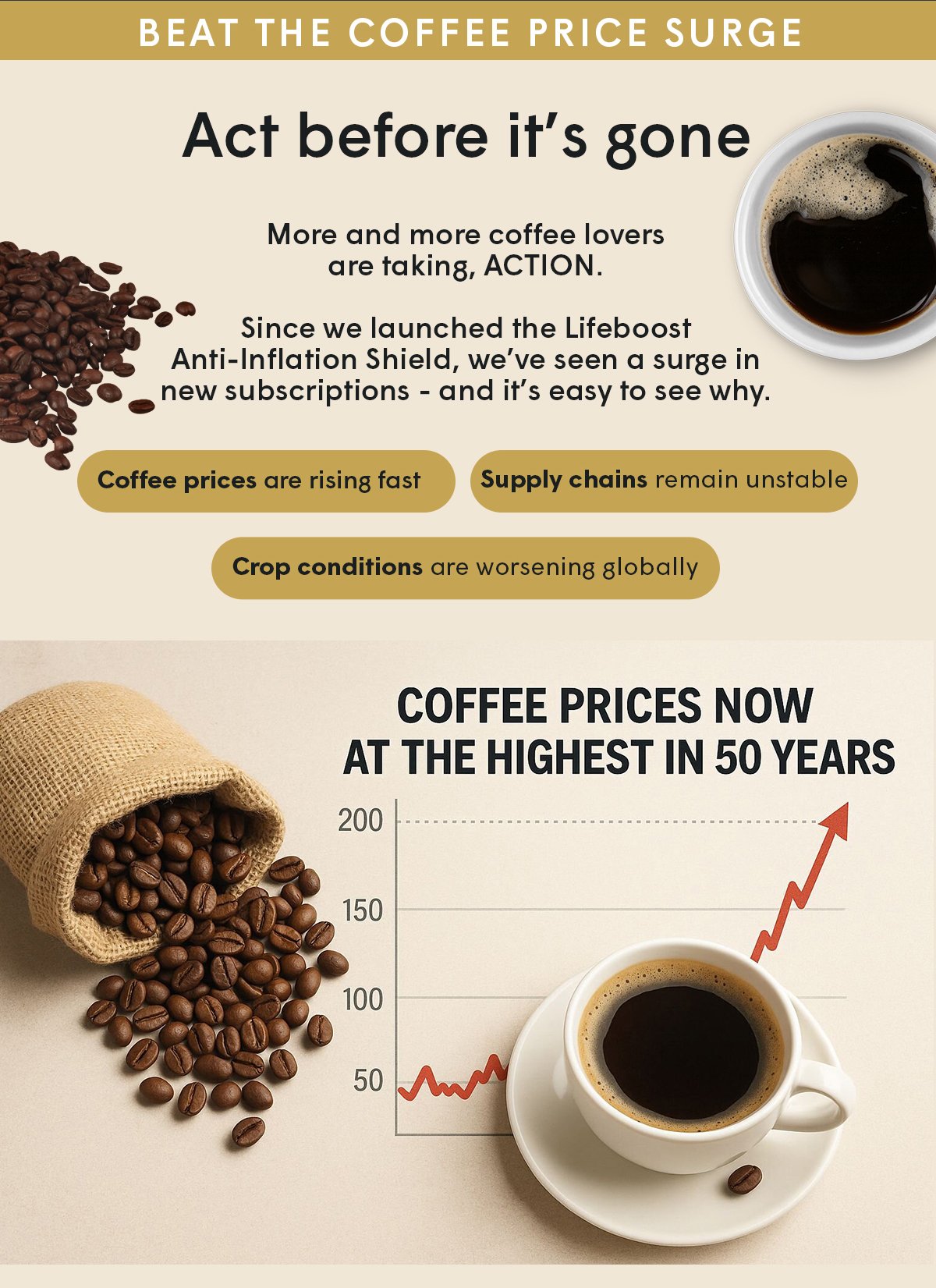 More and more coffee lovers are taking, ACTION.