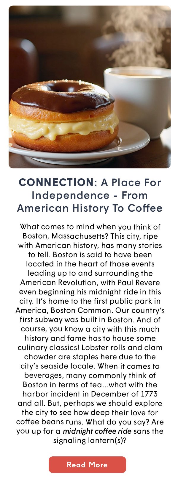  CONNECTION: A Place For Independence - From American History To Coffee Culture In Boston