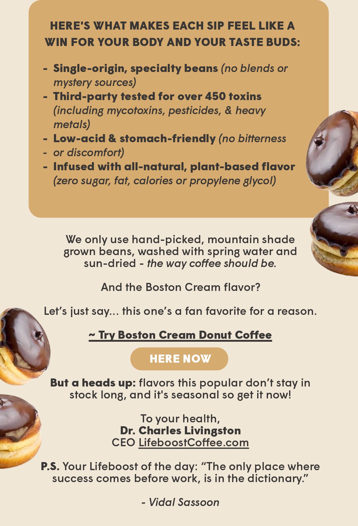 ~ Try Boston Cream Donut Coffee Here Now