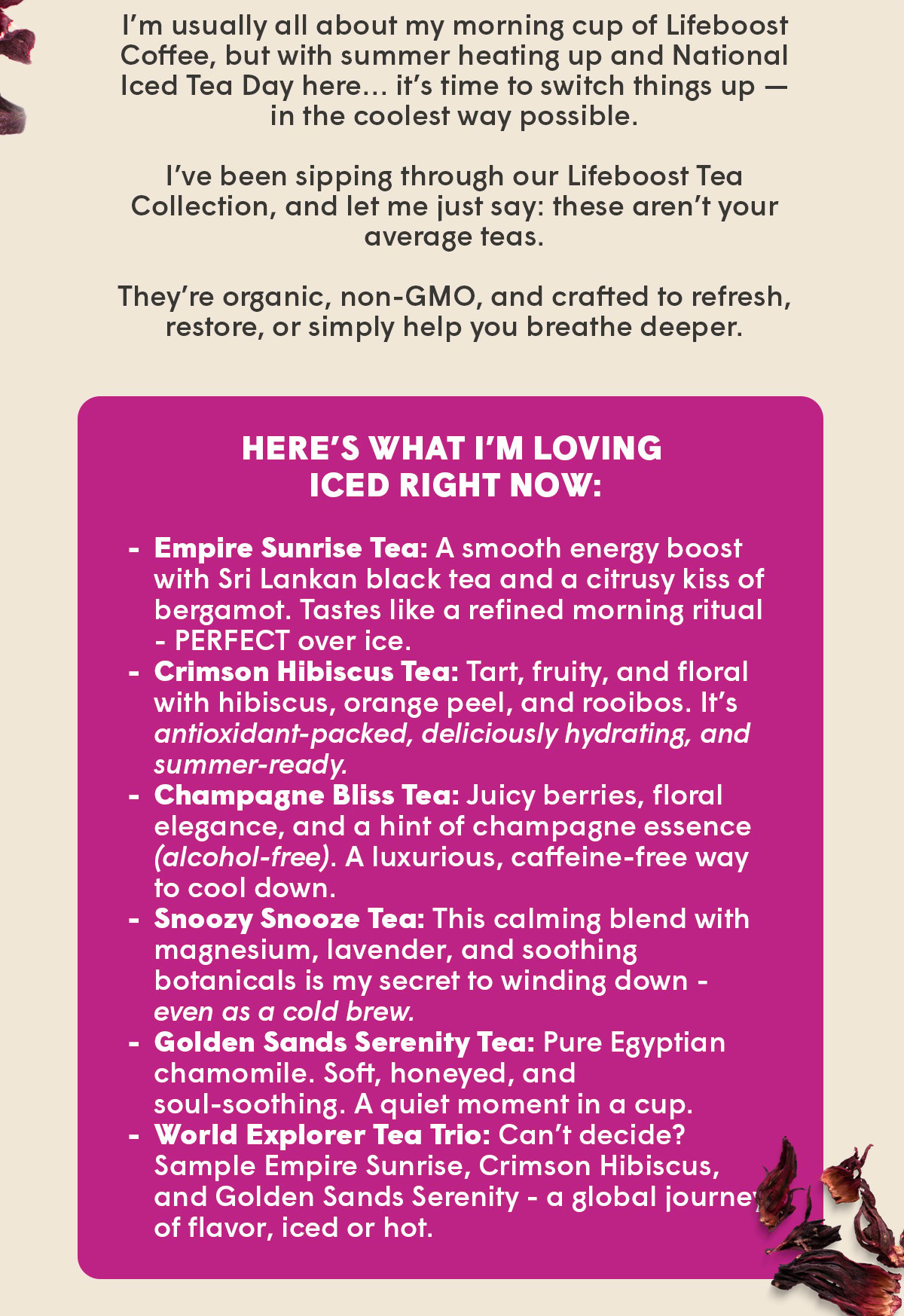 Here’s what I’m loving iced right now