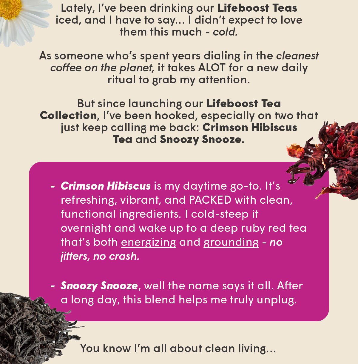 Lifeboost Tea Collection