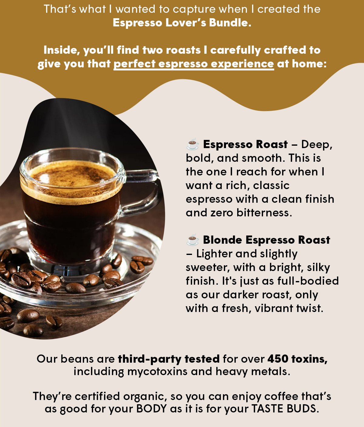 That’s what I wanted to capture when I created the Espresso Lover’s Bundle.