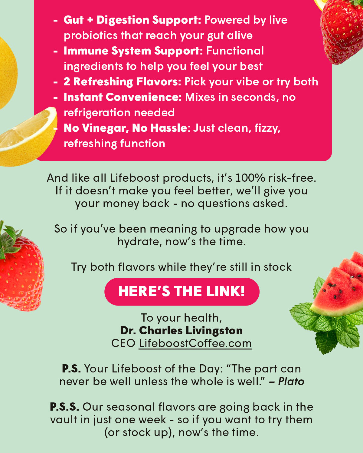 Try both flavors while they’re still in stock - HERE’S THE LINK!