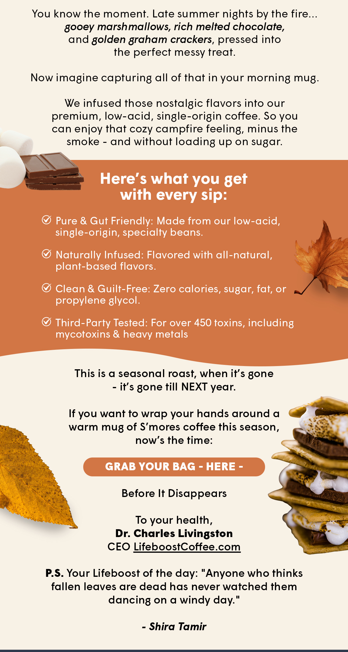 Grab Your Bag - HERE - Before It Disappears 