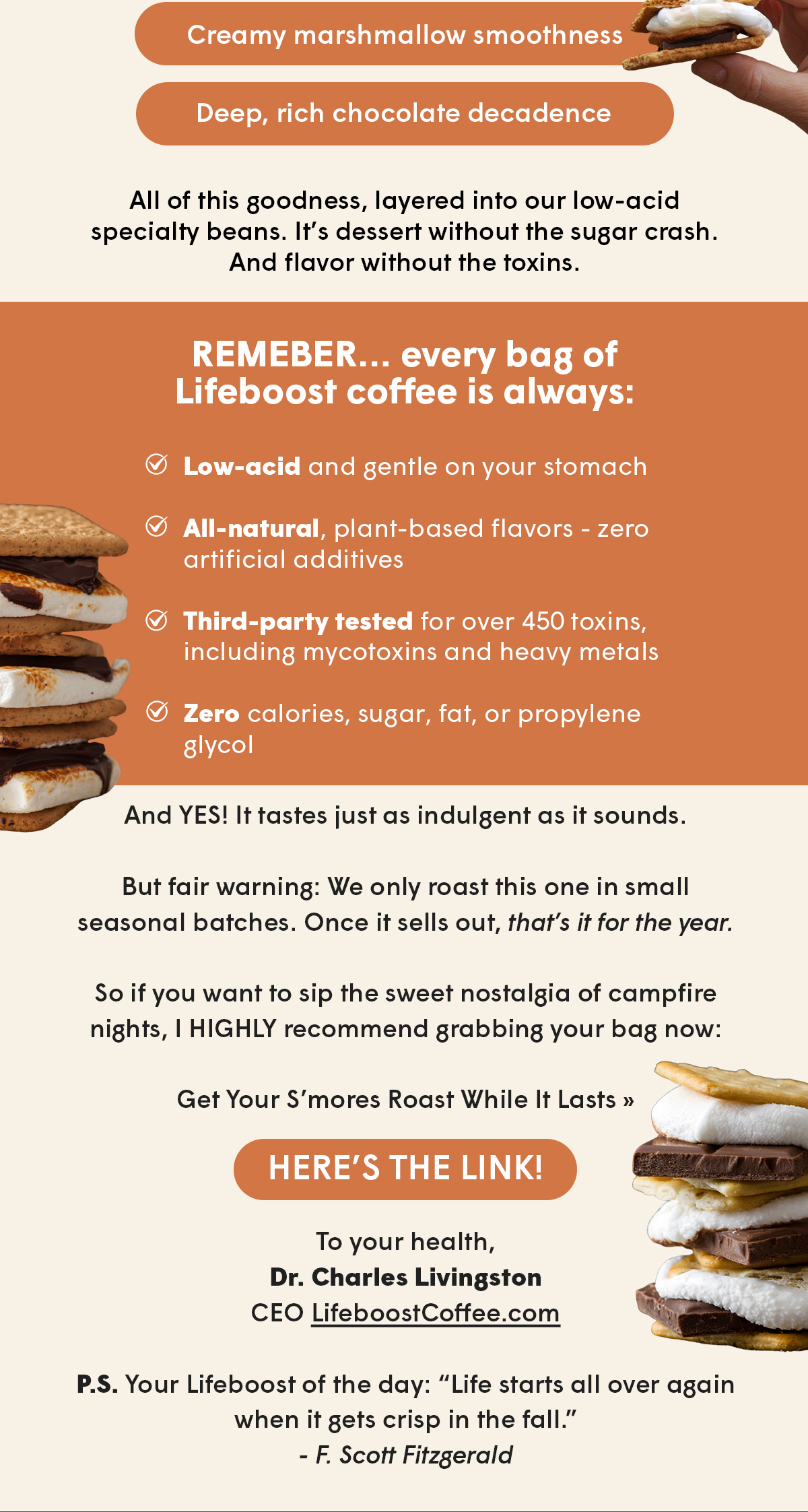 Get Your S’mores Roast While It Lasts » HERE’S THE LINK!