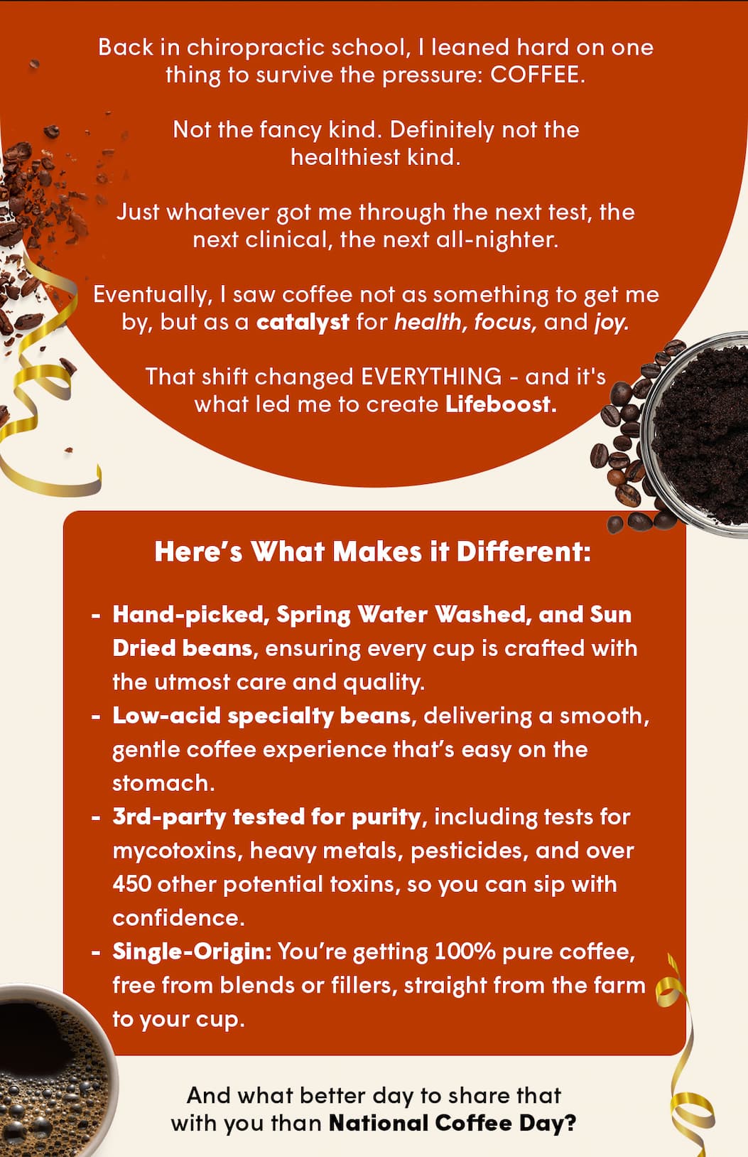 And what better day to share that with you than National Coffee Day?