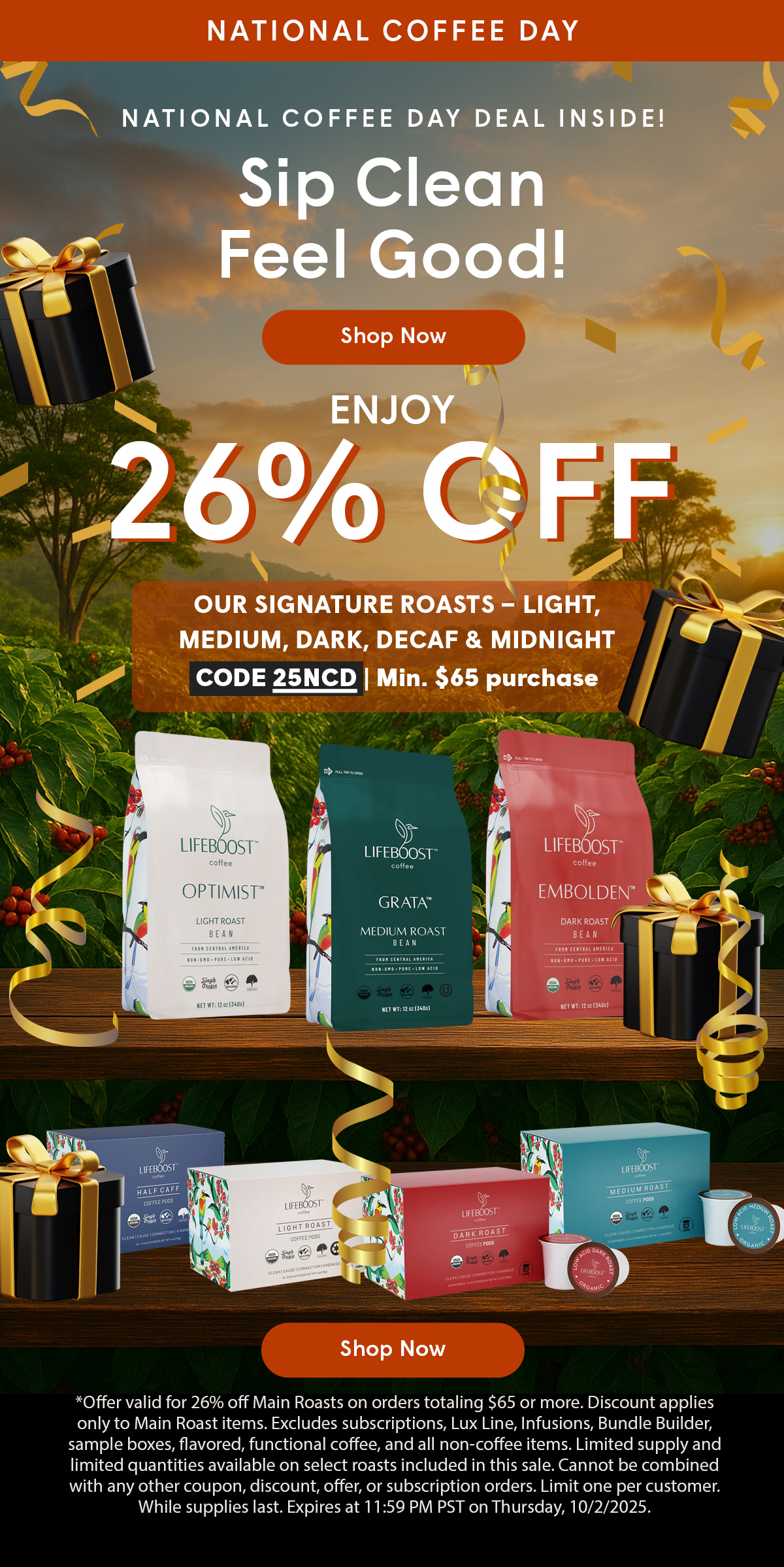Enjoy 26% OFF - Code 25NCD