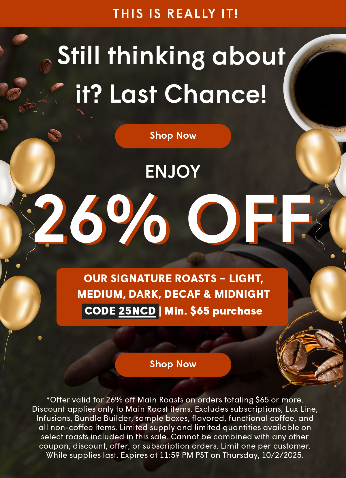 Enjoy 26% OFF - Code 25NCD