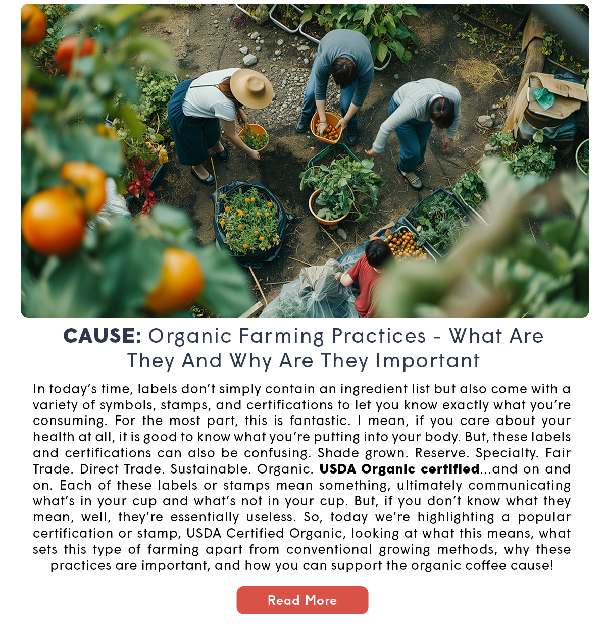 CAUSE: Organic Farming Practices - What Are They And Why Are They Important