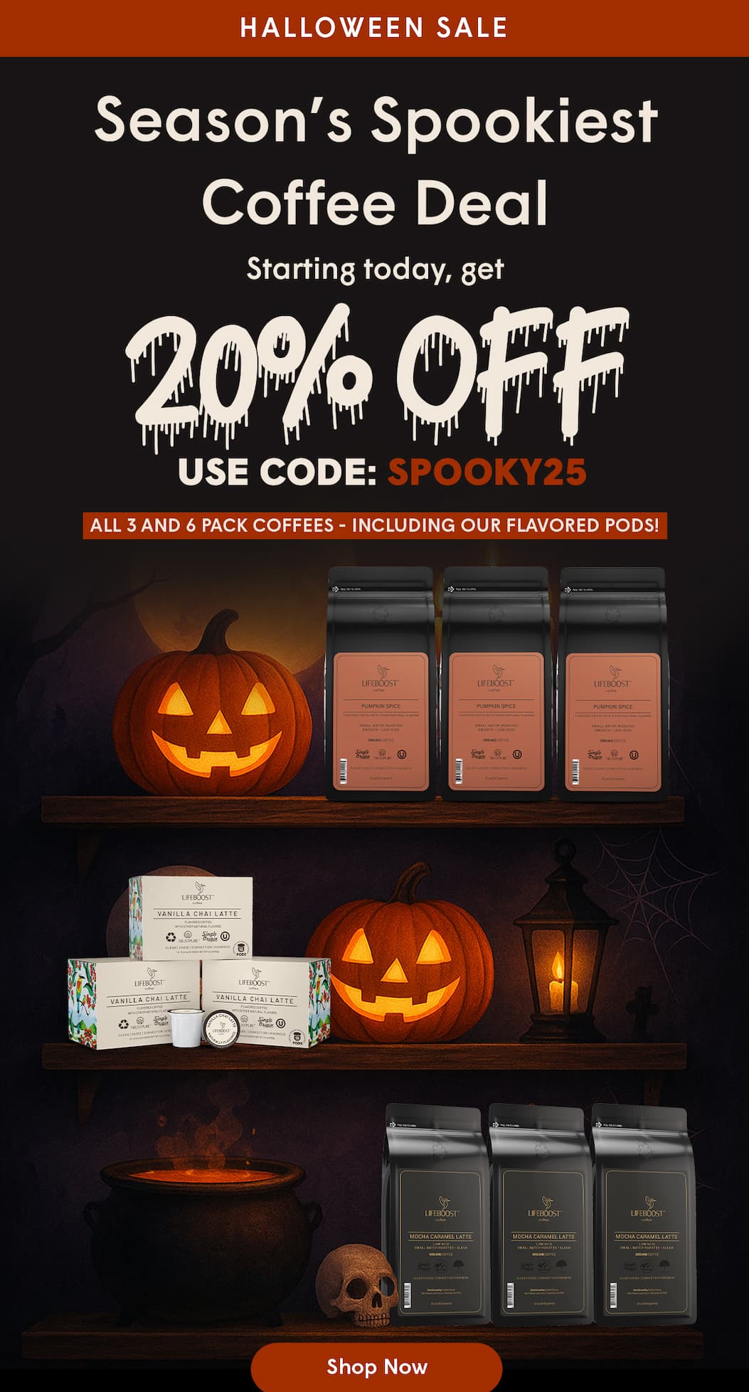20% OFF Use Code: SPOOKY25