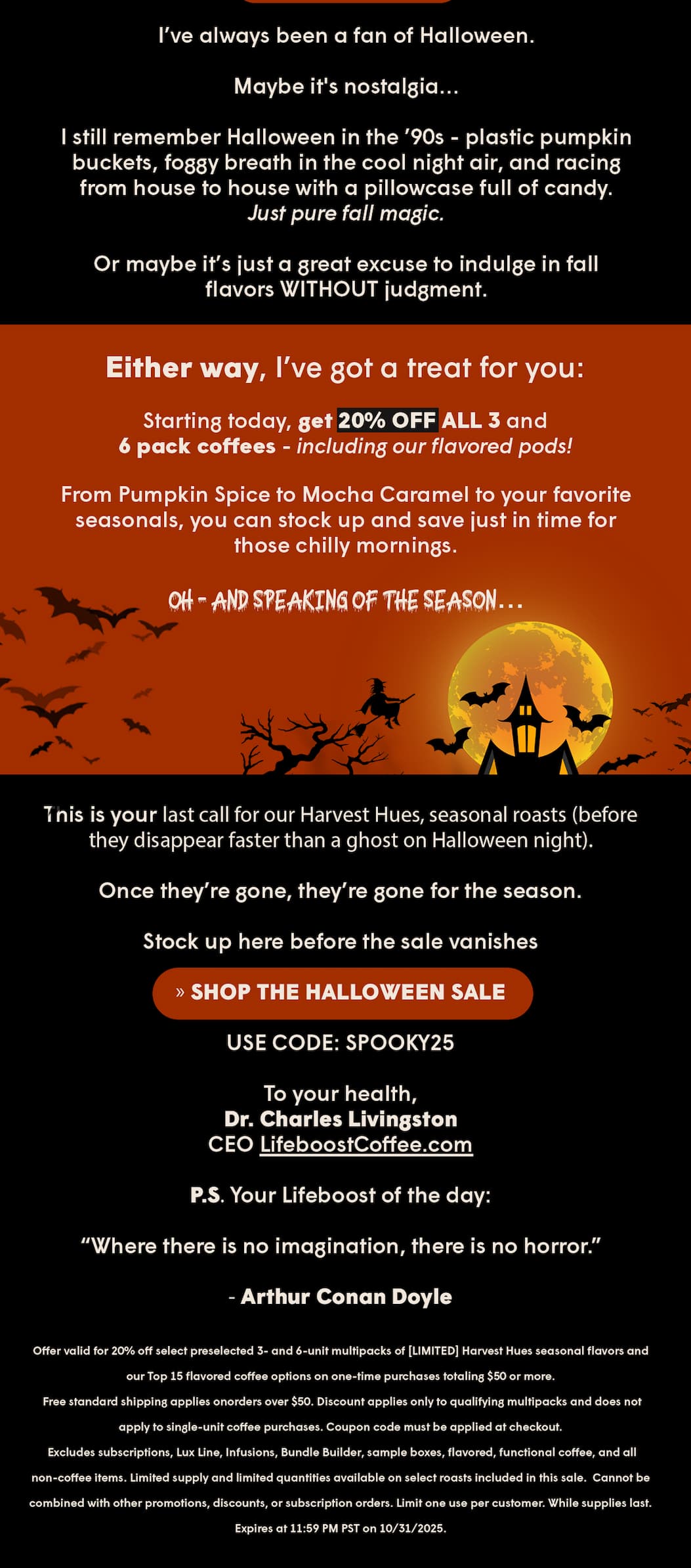 Shop the Halloween Sale - Use Code: SPOOKY25
