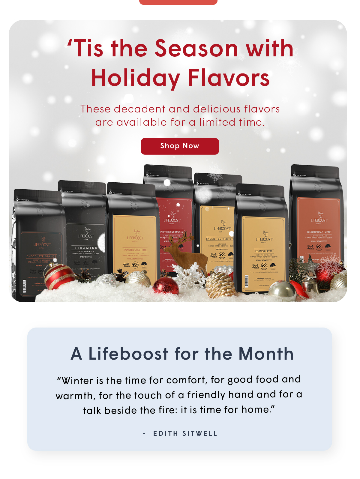 'tis the season with holiday flavors 
