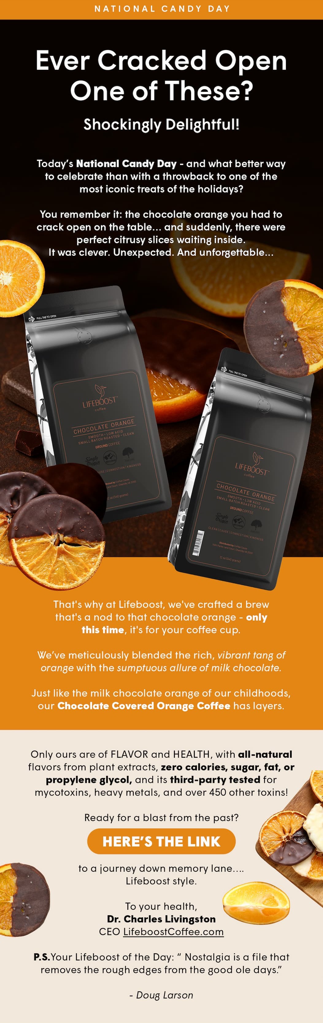 Today’s National Candy Day - and what better way to celebrate than with a throwback to one of the most iconic treats of the holidays? - HERE’S THE LINK to a journey down memory lane….Lifeboost style.