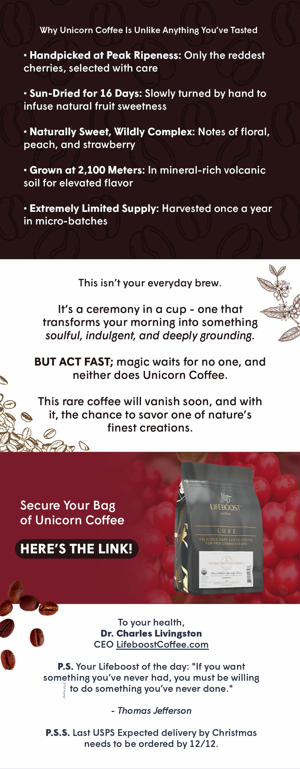 Secure Your Bag of Unicorn Coffee… HERE’S THE LINK!