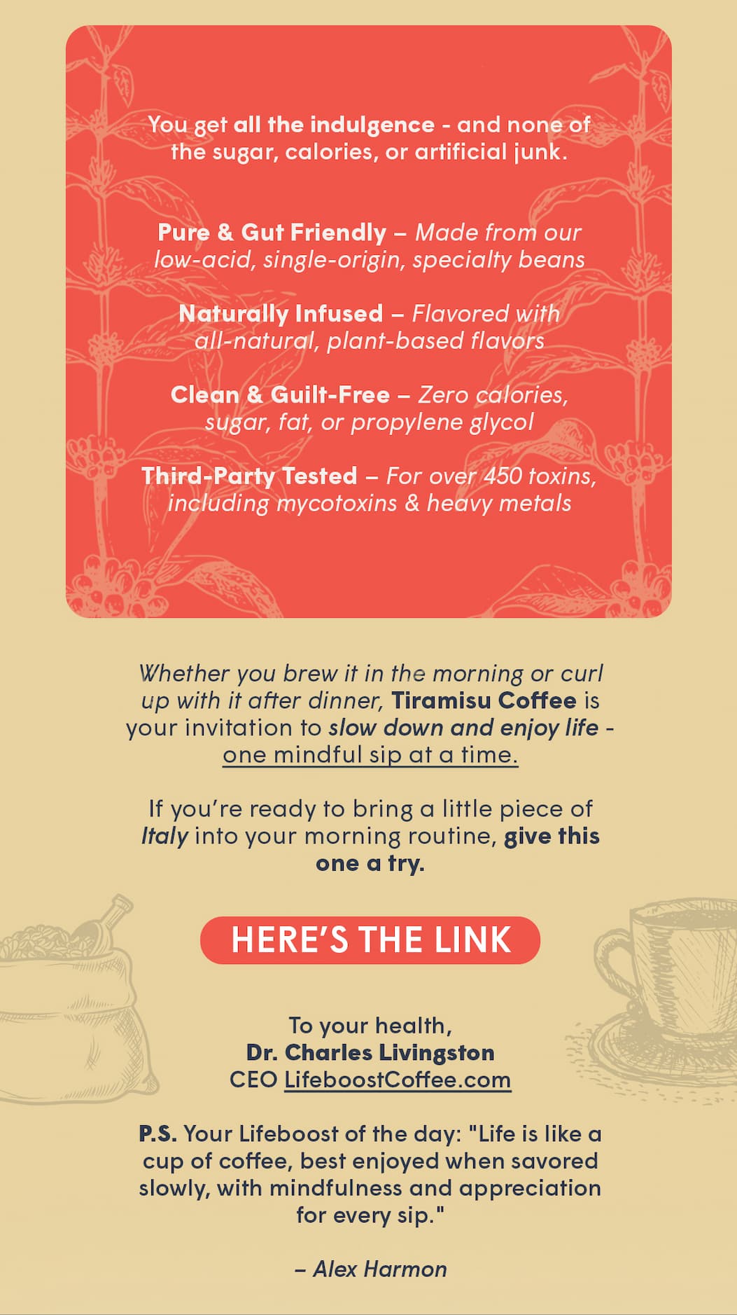 If you’re ready to bring a little piece of Italy into your morning routine, give this one a try.   ~ HERE’S THE LINK!
