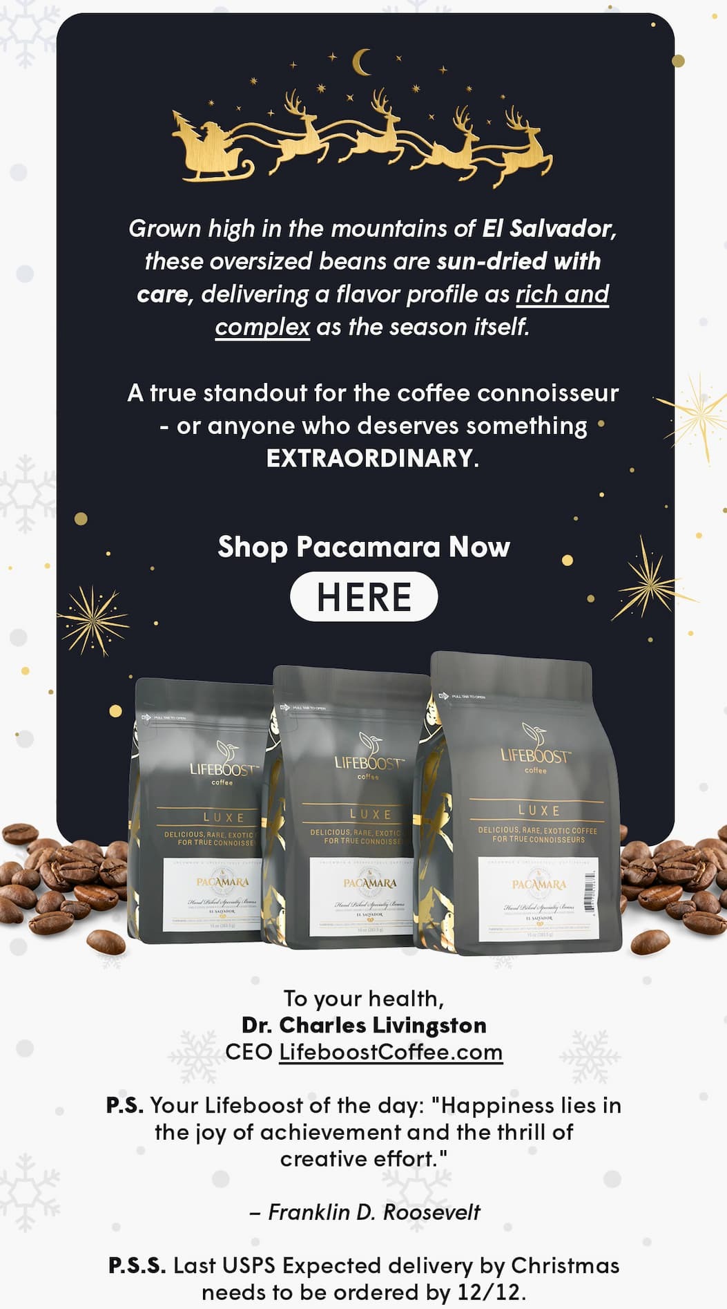 Shop Pacamara Now ~ HERE
