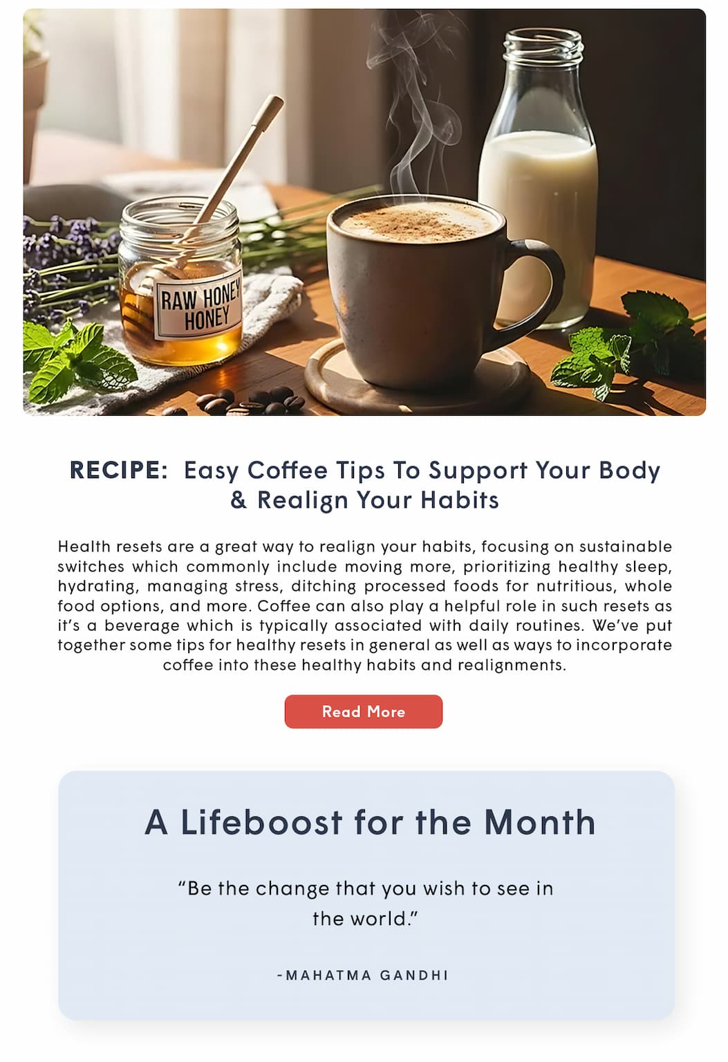 RECIPE: Easy Coffee Tips To Support Your Body & Realign Your Habits