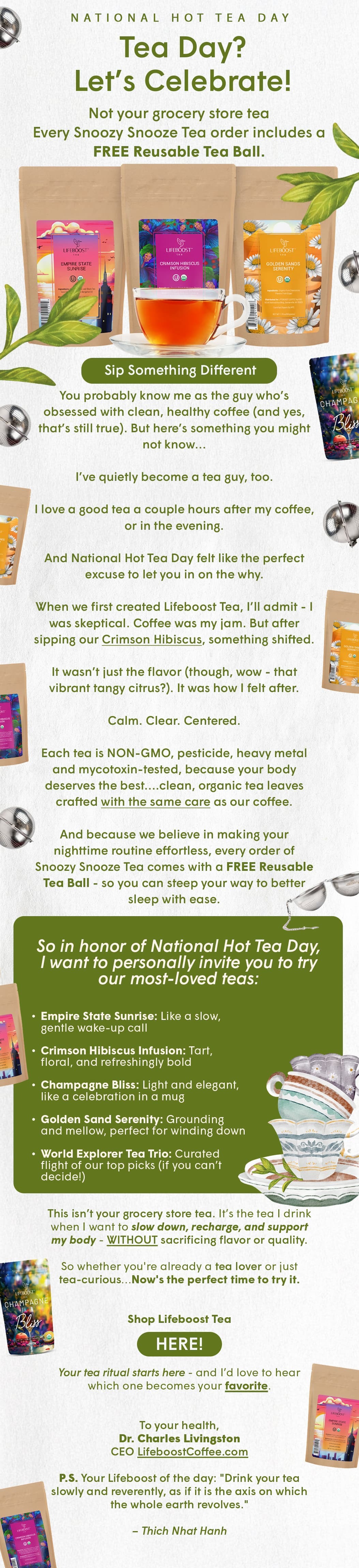 You probably know me as the guy who’s obsessed with clean, healthy coffee (and yes, that’s still true). But here’s something you might not know…
