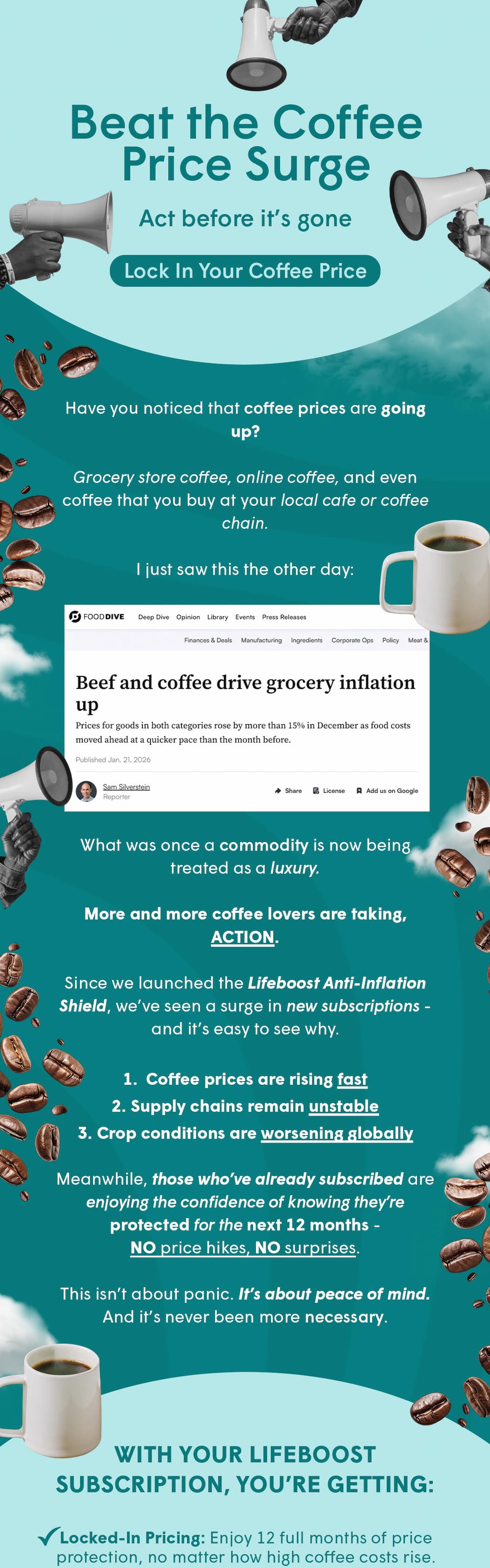 Have you noticed that coffee prices are going up? 