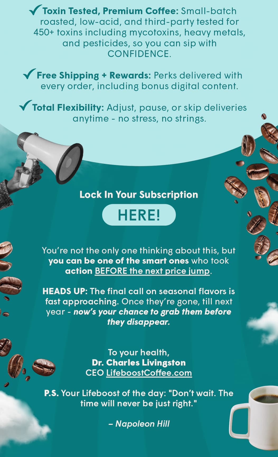 Lock In Your Subscription ~ HERE!
